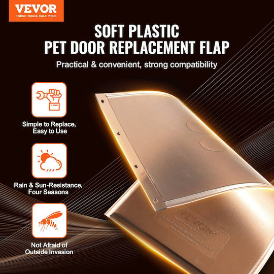 Vevor Πορτάκι Σκύλου 63.5x63.5x63.5εκ. Μπεζ