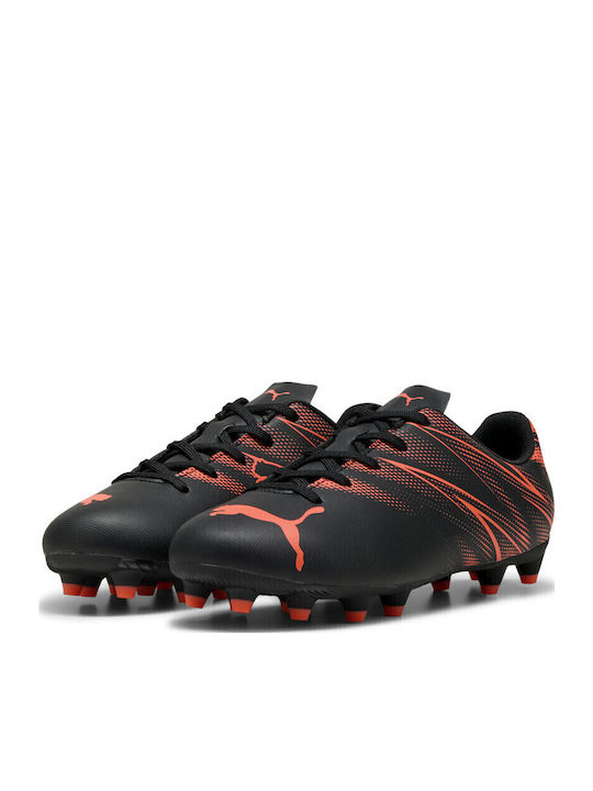 PUMA Jr Attacanto Fg Ag Black Kids Soccer Cleats & Shoes