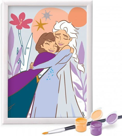 Happihobbi Paint & Frame Paint By Numbers Disney Frozen 1038-41034