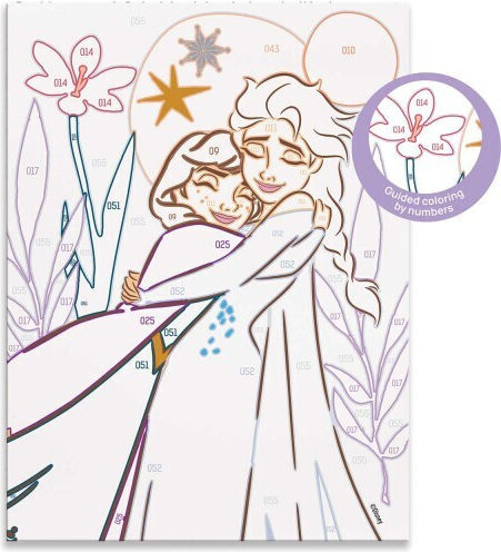 Happihobbi Paint & Frame Paint By Numbers Disney Frozen 1038-41034