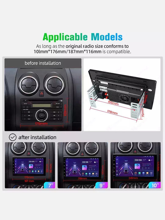 Car Audio System for Volkswagen Golf 1998-2006 (Bluetooth/USB/WiFi/GPS/Apple-Carplay/Android-Auto) with Touch Screen 7"