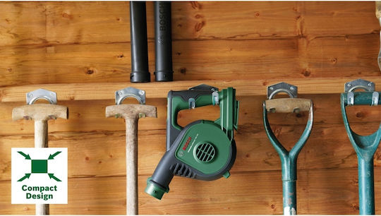 Bosch Φυσητήρας Χειρός 18V με 1 Μπαταρία 2.5Ah & Ρύθμιση Έντασης με Μέγιστη Ταχύτητα Αέρα 245km/h
