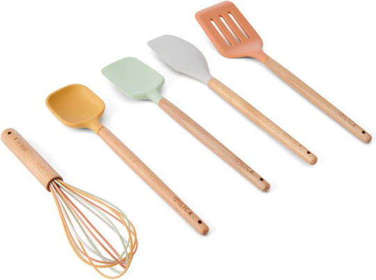 Kitchen Craft Σετ Εργαλείων Μαγειρικής από Σιλικόνη 5τμχ Πολύχρωμο