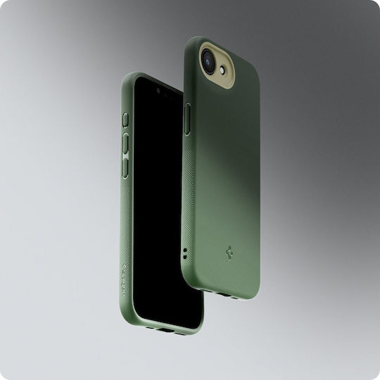 Spigen Nano Pop (MagFit) Silicone 0.3mm Green Back Cover (iPhone 17e / 16e)