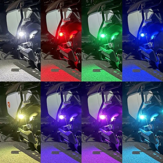 LED Wiederaufladbare Stroboskoplichter Fernbedienung RGBW Drohnen Boote Motorräder Autos 10 Stück TC-203