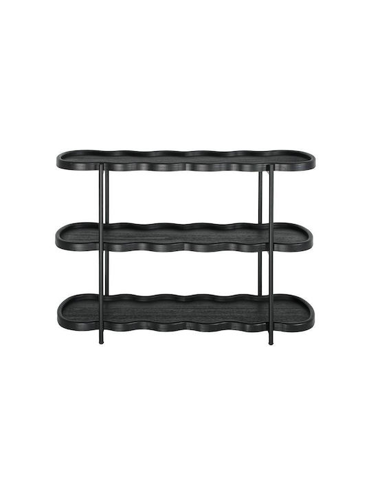 Fylliana Wooden Tiered Appetizer Stand 3 Tiers Black P40xL40xH80cm