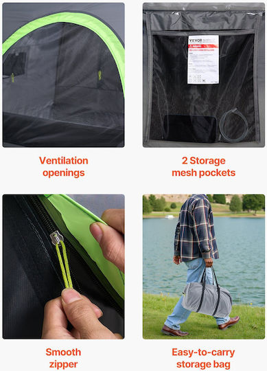 Vevor Camping Tent Car Grey 3 Seasons