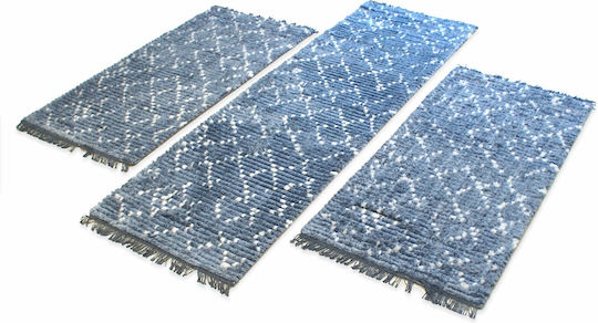 Royal Carpet Σετ Χαλιά Κρεβατοκάμαρας Blue Cream E103534 3τμχ