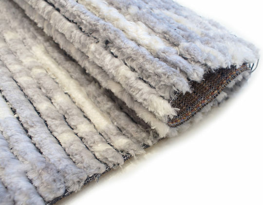 Royal Carpet Set Modern Schlafzimmer-Teppichsets Synthetisch,Polyester/Cotton/Leather Grey Cream E103530 3Stück