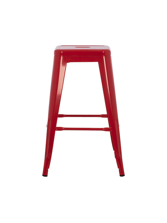 Stool for Bar Outdoor MELITA-PRO Red 43x43x67cm