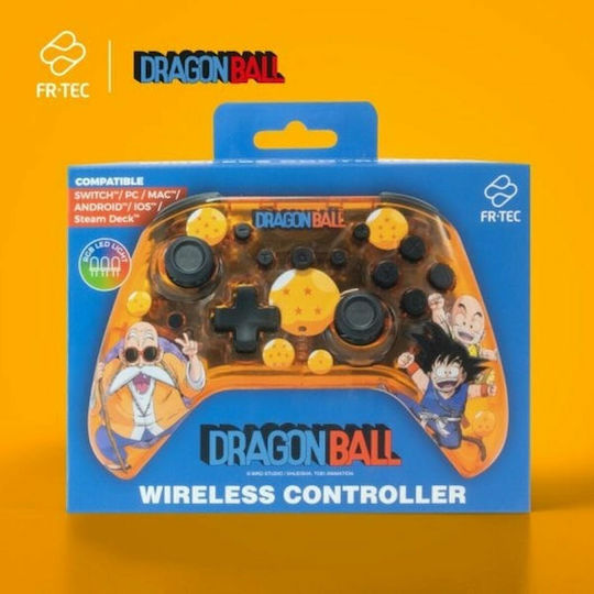 FR-TEC Dragon Ball Ασύρματο Gamepad για Android / PC / Switch / iOS Πορτοκαλί