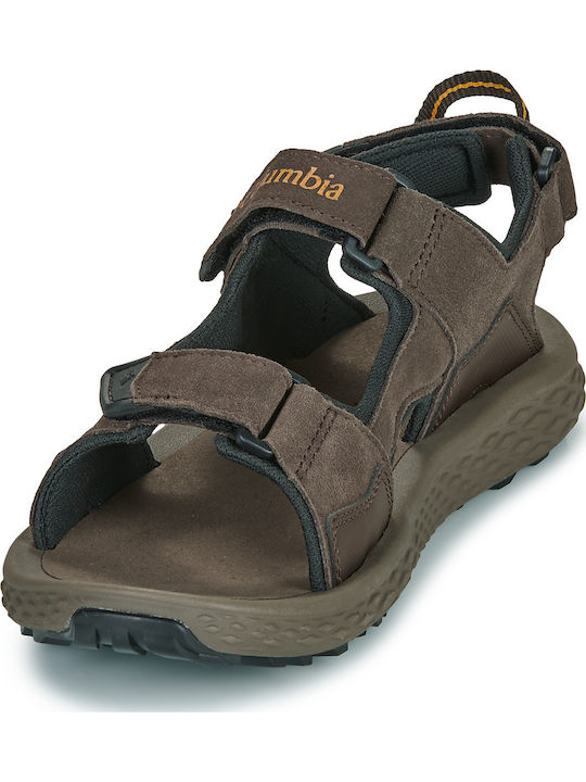 Hiker 3-strap Men's Sandals Brown