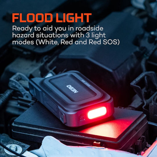 Nebo Tragbarer Batterie-Starter Auto & Motorrad 2700mAh mit Power Bank USB Taschenlampe 12V