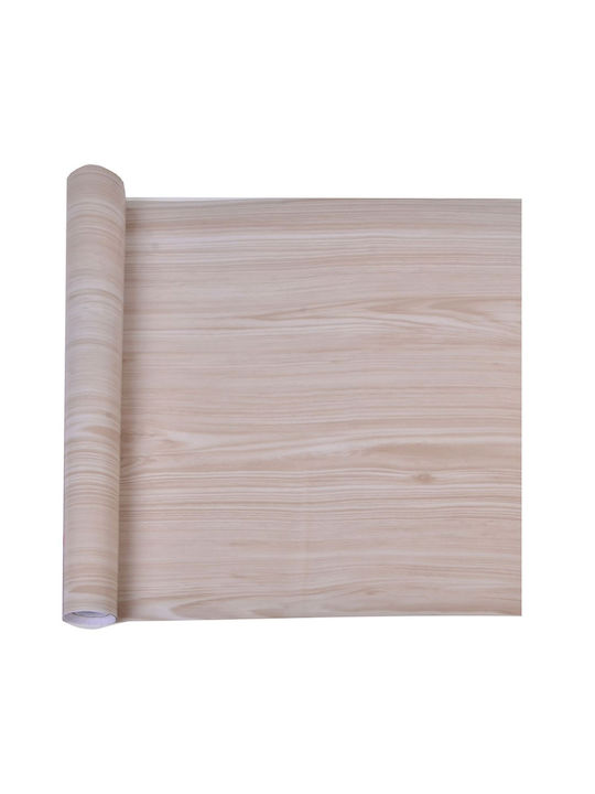Pvc Furniture Sticker Wood Pattern Gray Color Dimensions 150x45cm
