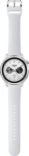 Xiaomi Watch S4 Aluminium 47mm Αδιάβροχο με Παλμογράφο (Ασημί)