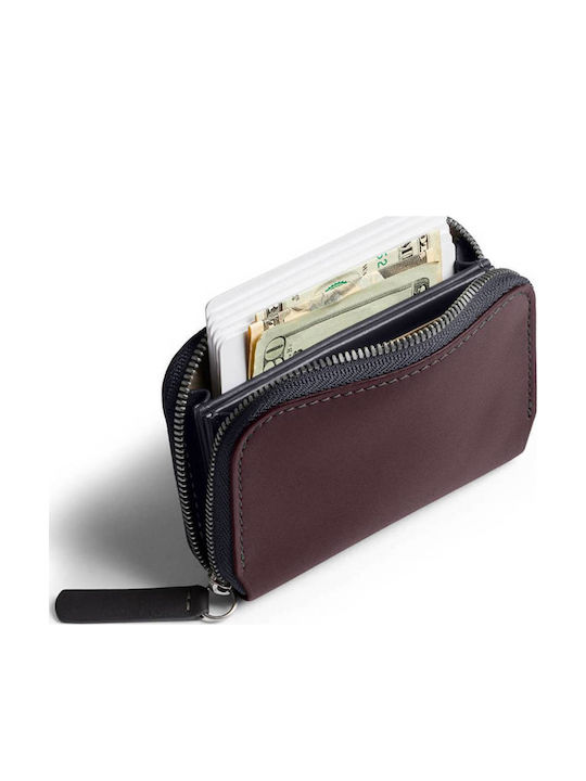 Leather Men's Wallet with RFID Purple