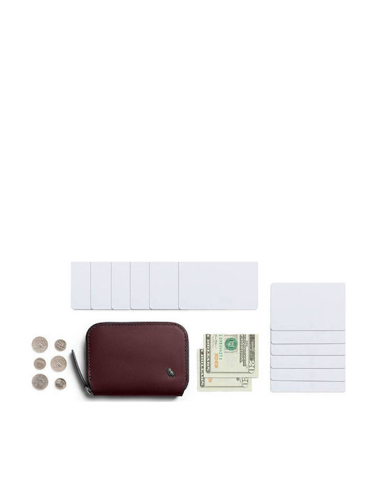 Leather Men's Wallet with RFID Purple