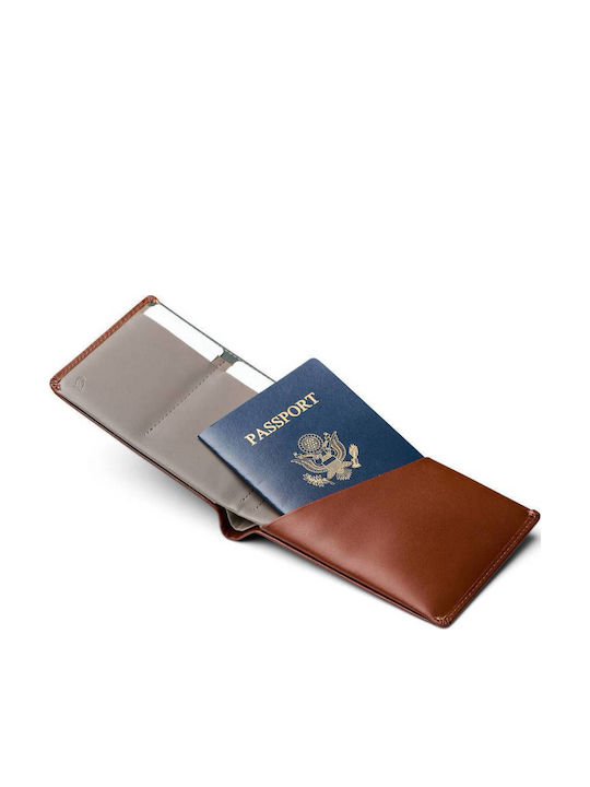 Leather Men's Wallet Travel with RFID Gold