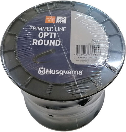 Husqvarna Opti Round Brush Cutter Trimmer Line 4mm 80m 597 66 88-60