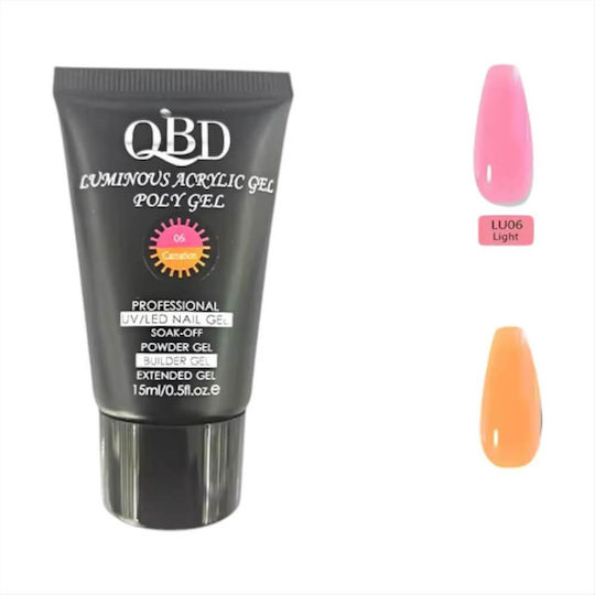 QBD Luminous Acrygel Falsche Nagelgel 06 Carnation 15ml