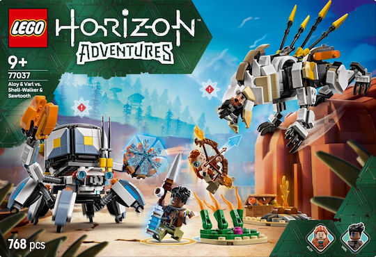 LEGO Building Blocks Aloy and Varl Vs Shell- Walker and Sawtooth for 9+ Years 768 Pieces