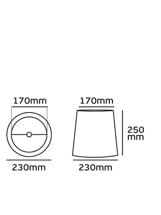 VK Lighting Lamp Shade 23x25cm