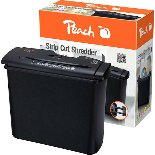 Peach PS400-02 Strip Cut 5-Sheet Paper Shredder