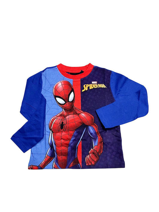 Disney Παιδική Πιτζάμα Χειμωνιάτικη Κόκκινη Spiderman