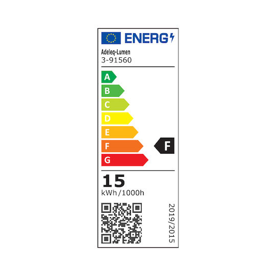 Adeleq Under-Cabinet LED Light 15W Cool White with Switch L90xY3.4cm
