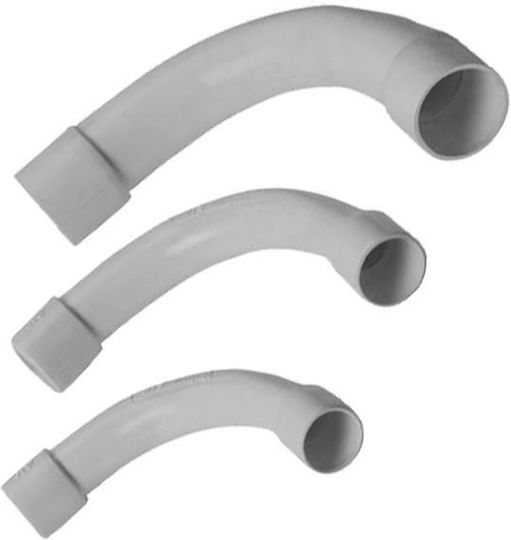 Eurolamp Electrical Conduit Angle with Diameter 25mm made of Plastic Grey 151-21412