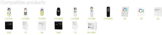 Metanor Drahtlos RGB Controller RF (Request for) - Anfrage für Wandmontierter Dimmer MTN-2082