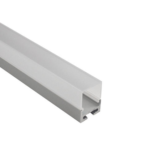 Aca PEND Extern Aluminiumprofil für LED-Streifen mit Opal Abdeckung 200cm