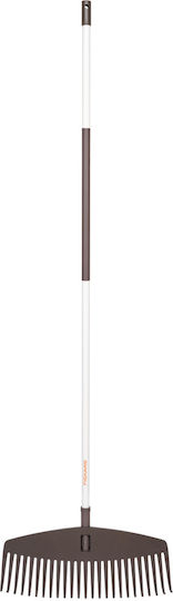 Fiskars 1019606 Gartenrechen Rasenharke mit Stiel