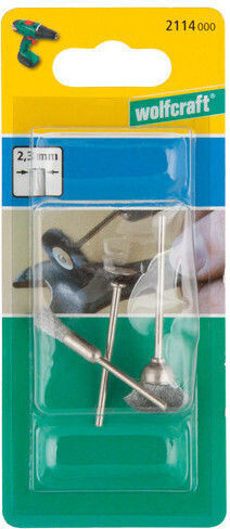 Wolfcraft Wire Brushes 10-25mm Multitool Accessories Set 3 Pieces 2114000