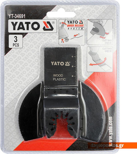 Yato Set Accesorii Pentru Multitool Set Accesorii Pentru Multitool 3 Bucăți YT-34691