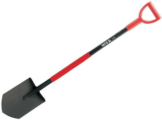 Yato Flat Shovel with Shaft 120cm and Metal Handle