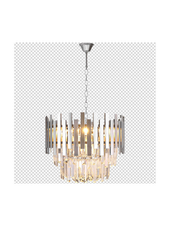 Eko Light Candelabru 6xE14 Ø45cm Argintiu ML5996