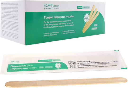 Bournas Medicals Tongue Depressors 100pcs Sterilized