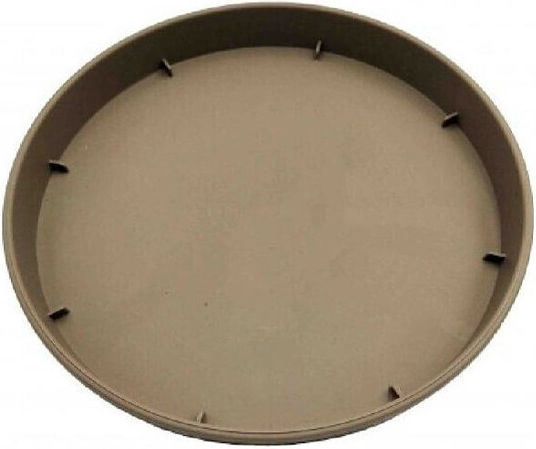 Et Plast Αναΐς Πιάτο Γλάστρας Πλαστικό Μόκα 19.5x19.5εκ. 02.014.23119P