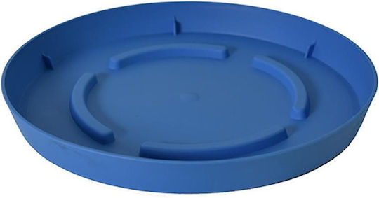 Atmosphera Plastic Pot Plate Aegean Blue 14.7x14.7cm