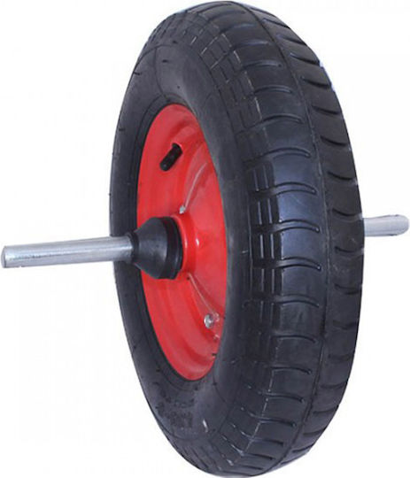 Ruotec 4GONO Pneumatic Wheel for Construction Cart 20x20mm