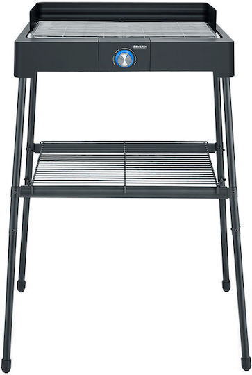 Severin Tabletop Electric Grill Grill 2200W Inox with Adjustable Thermostat 44.5cmx26cmcm