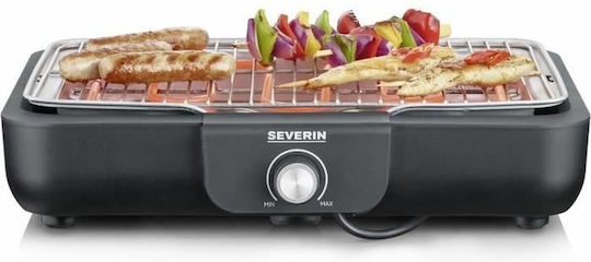 Severin Επιτραπέζια Ηλεκτρική Ψησταριά Σχάρας 2200W με Ρυθμιζόμενο Θερμοστάτη 37x25εκ.