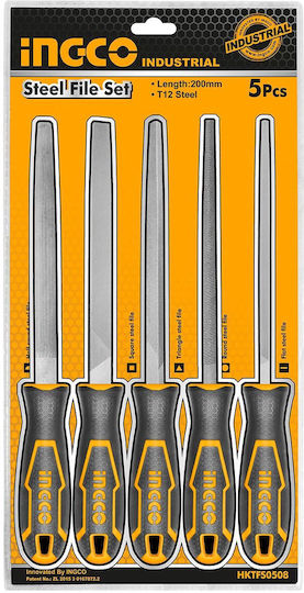 Ingco HKTFS0508 Set of Files with Handle 5pcs