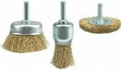 Vorel 06989 Wire Brush for Drill 75mm Set of 3pcs