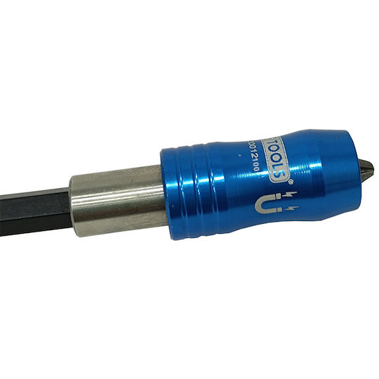 SKS Tools Adapter with Socket 1/4'' and Output Bit Holder 100mm