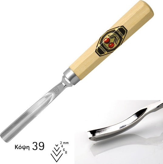 Kirschen Meißel mit Typ V Klinge Breite 10mm & Hölzernes Griff Set 1Stück