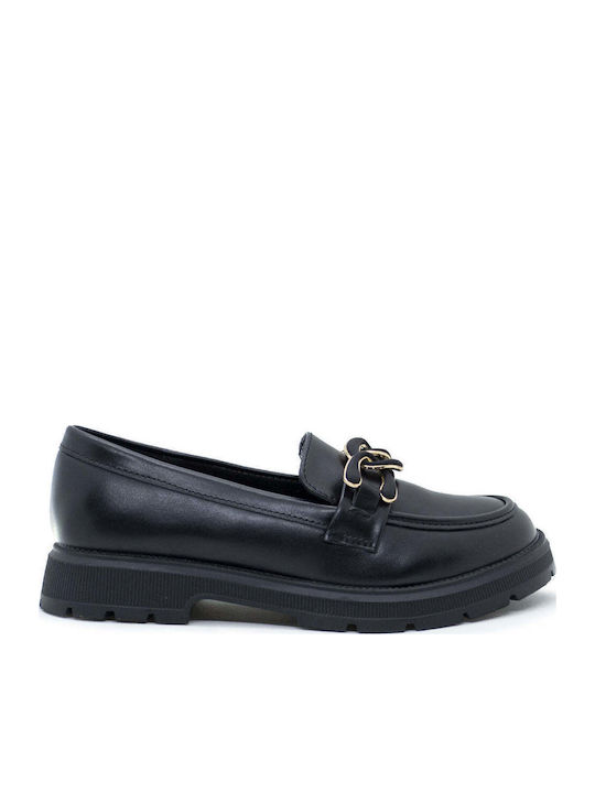 Patent Leather Moccasins Black
