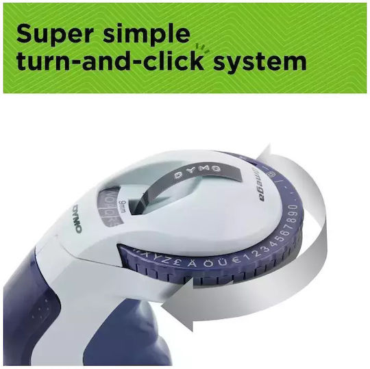 Dymo Omega Mechanical Handheld Label Maker in Blue Color