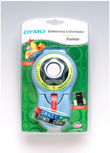 Dymo Embosser Junior Mechanical Handheld Label Maker in Blue Color